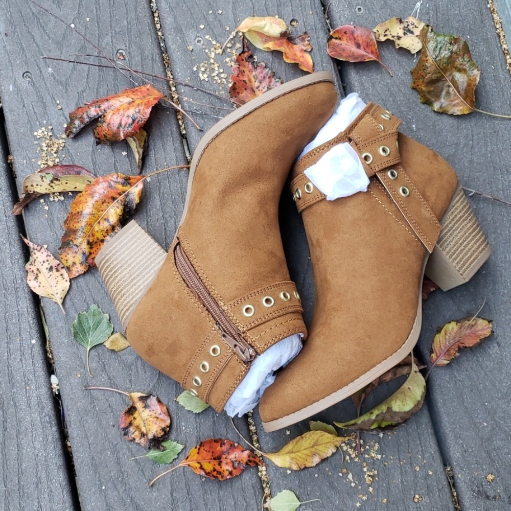 Maple Suede Booties